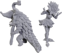Pathfinder Battles Deep Cuts Unpainted Miniatures: Sunflower Leshy and Fruit Leshy (Wave 25)