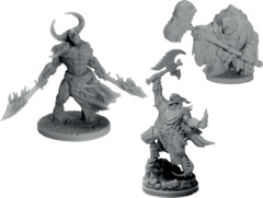 Dungeons and Dragons: Baldur`s Gate - Descent into Avernus Collector`s Series Miniatures - Arkhan, Torogar, and Krull