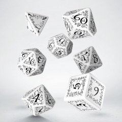 Elvish Dice Set White/Black