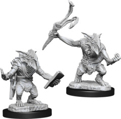 Magic the Gathering Unpainted Miniatures: W13 Goblin Guide & Goblin Bushwhacker