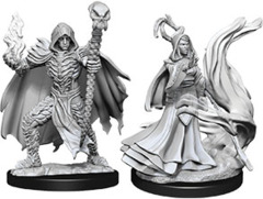 Pathfinder Deep Cuts Unpainted Miniatures: W10 Necromancers