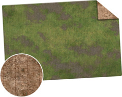 Monster Game Mat: 6x4 - Broken Grassland / Desert Scrubland ( None gridded )