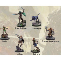 DUNGEONS AND DRAGONS: THE LEGEND OF DRIZZT: COMPANIONS OF THE HALL (6 FIGURINES)