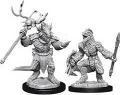 Dungeons & Dragons Nolzur`s Marvelous Unpainted Miniatures: W12 Lizardfolk & Lizardfolk Shaman