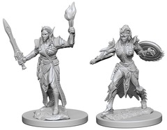 Pathfinder Battles Unpainted Minis - Elf Female Fighter