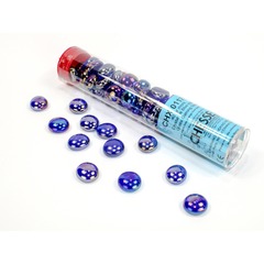 Glass Stones: Crystal Dark Blue Iridized