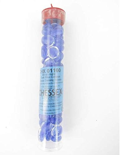 GLASS COUNTERS: DARK BLUE CATSEYE IN TUBE