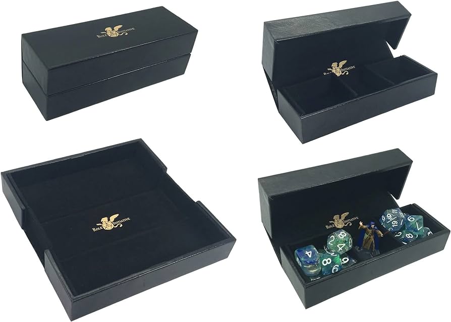 Luxury Fauz Leather Dice Box / Rolling Tray