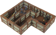 WarLock Tiles: Town & Village II Full Height Plaster Walls Expansion