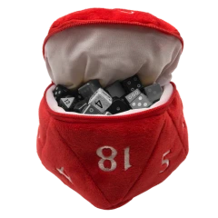 D20 Dice Plushie Bag - Red