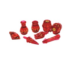 PolyHero Rogue 8 Dice Set Rakish Ruby