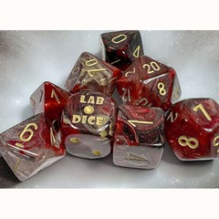 7 Lab Dice (Series 8): Borealis Cosmos With Gold