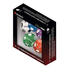 ULTRA PRO: MAGIC THE GATHERING: KEYWORD COUNTER 12-SIDED DICE 5CT