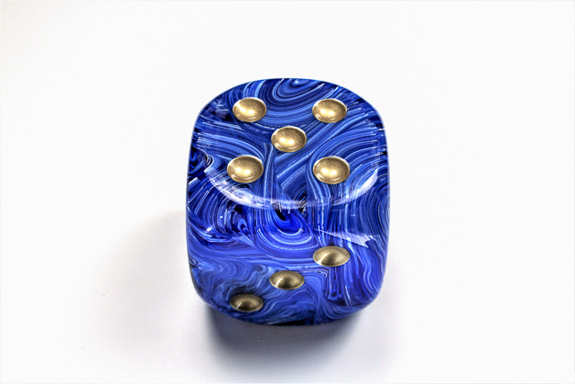 Vortex® 50mm w/pips Blue/gold d6 DV5006