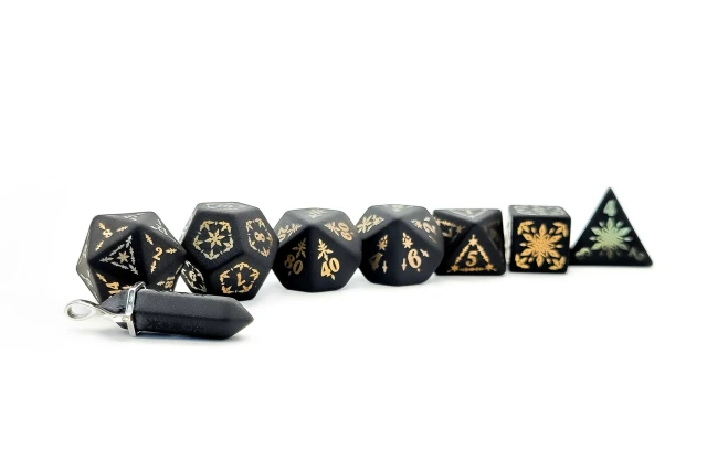 Gold Ionized Obsidian Snowflake