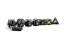 Gold Ionized Obsidian Snowflake