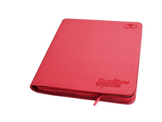 Ultimate Guard 12-Pocket QuadRow ZipFolio XenoSkin Red