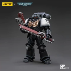 Warhammer Collectibles: 1/18 Scale Space Marines Black Templars Outriders Brother Valtus