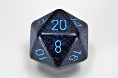 Speckled Cobalt 34mm d20 Dice