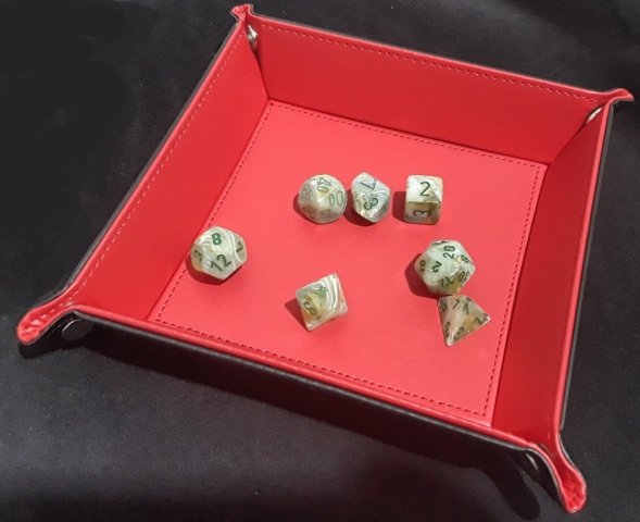 Folding Dice Tray (Red)