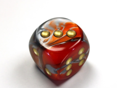 Gemini® 30mm w/pips Orange-Steel/gold d6 DG3061