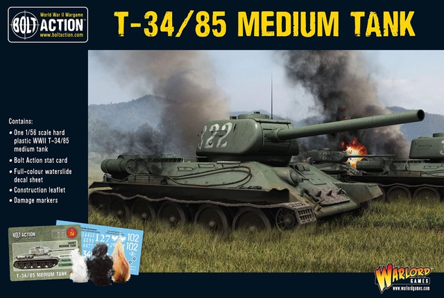 T34/85 Soviet Medium Tank (Plastic)