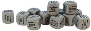 Bolt Action Orders Dice-Grey