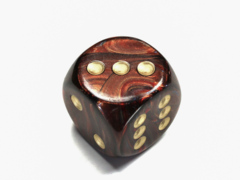 Scarab® 30mm w/pips Blue Blood™/gold d6 DC3009
