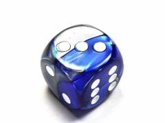 Gemini® 30mm w/pips Blue-Steel/white d6 DG3023