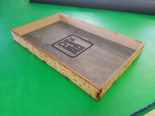 The Games Cube Dice rolling Tray