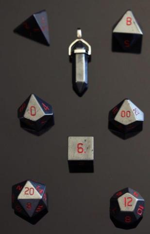 Hematite - 7pcs & Pendant