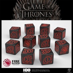 Game of Thrones - Targaryen Dice Set 10x D6