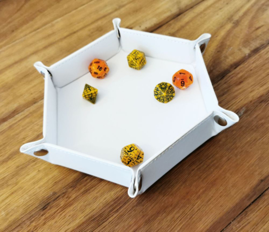 LPG Hex Dice Tray 6 White