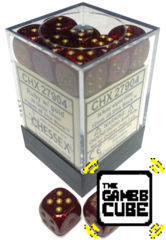 36 Ruby w/gold Glitter CHX27904