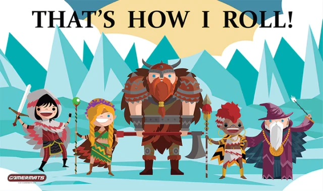 Gamermats Thats How I Roll - Playmat