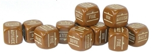 Bolt Action Order Dice Brown