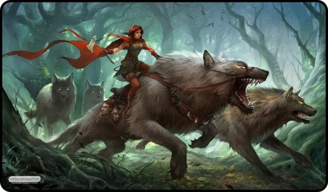 Dark Red Riding Hood - Playmat
