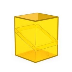 Ultimate Guard Boulder Deck Case 100+ Standard Size Clear Amber Deck Box