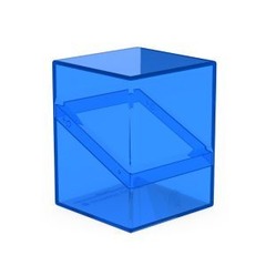 Ultimate Guard Boulder Deck Case 100+ Standard Size Clear Sapphire Deck Box