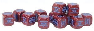 Bolt Action Order Dice Maroon