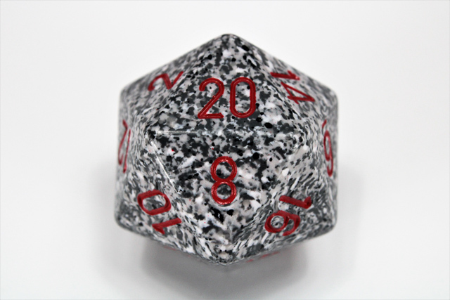 Speckled 34mm Granite™ d20 XS2030