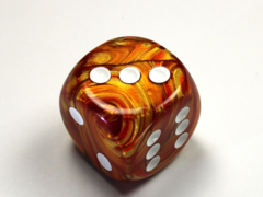 Lustrous® 30mm w/pips Bronze/white d6 DL3092