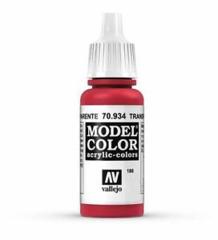 Vallejo Model Color - Transparent Red - VAL70934 - 17ml