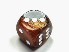 Gemini® 30mm w/pips Copper-Steel/white d6 DG3024