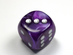 Velvet® 30mm w/pips Purple/silver d6 DL3027