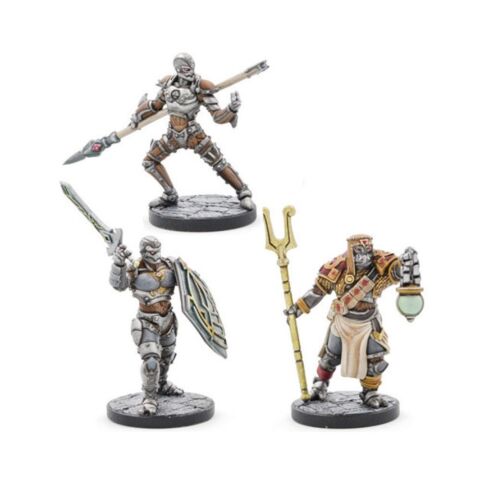 D&D Collectors Series Miniatures Eberron Warforged Thief, Cleric & Fighter (3)