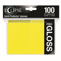 Ultra Pro - Gloss Eclipse: Deck Protector sleeves 100 Count Pack -Yellow