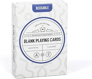 Reusable Blank Playing Cards