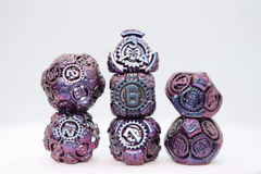 Airship Gears: The Royal Raven - Metal RPG Dice Set - Foam Brain