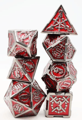 Crossed Swords: Blood Sword - Metal RPG Dice Set - Foam Brain